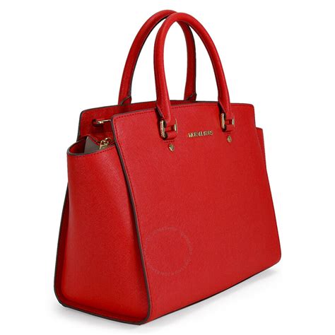 michael kors red and gold|Michael Kors handbags red used.